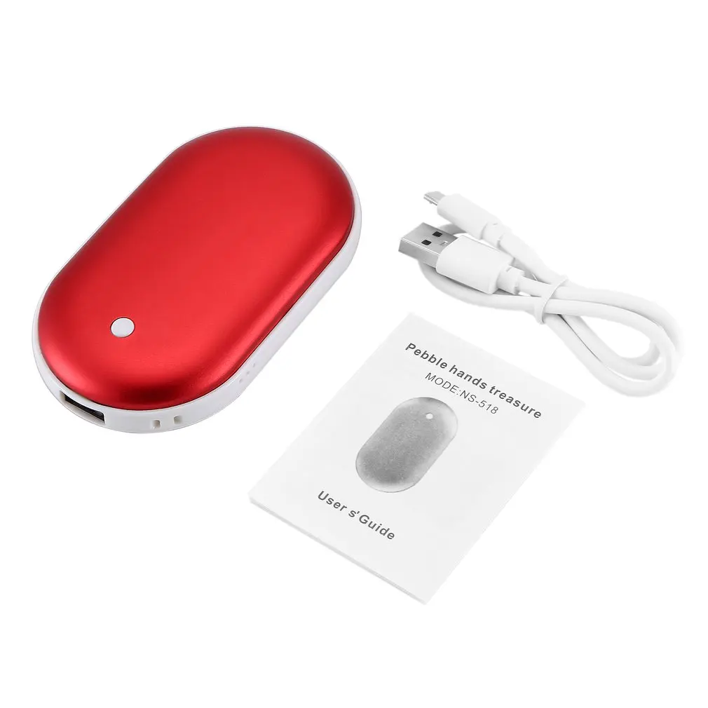 4000/8000 мАч милый USB Перезаряжаемый СВЕТОДИОДНЫЙ Электрический подогреватель для рук, удобный долговечный Мини карманный нагреватель для дома - Цвет: Коричневый