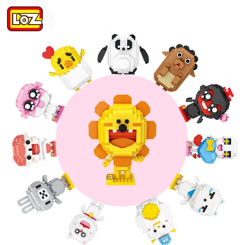 LOZ алмазные блоки милые Девы либра Таурус Водолей кирпичи игрушки 3D Строительные