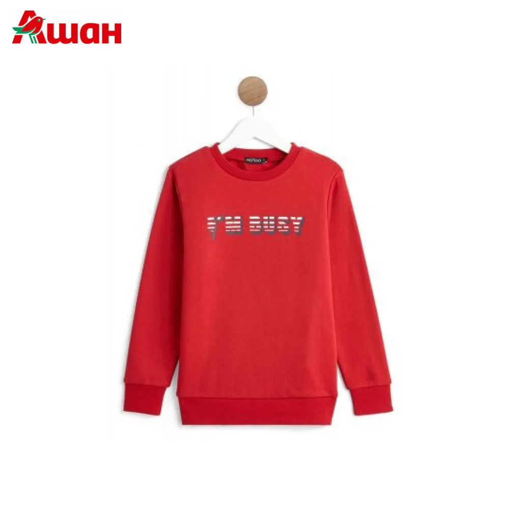 Джемпер «I'm Busy» красный In Extenso