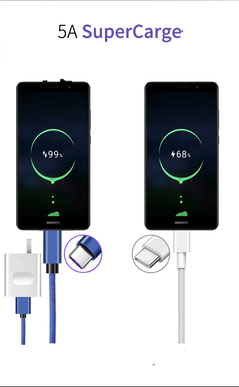 Кабель 5A type C USB C для samsung s8 s9 huawei mate 20 P20 Pro Honor 10 супер быстрое зарядное устройство USB 5A type C USB C Быстрая зарядка
