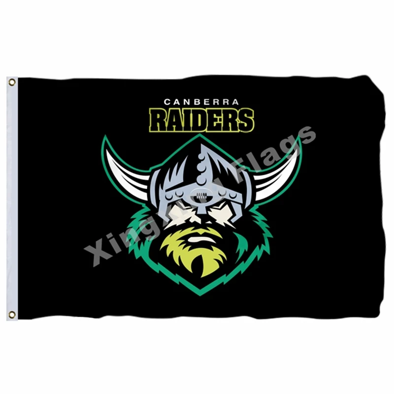 Canberra Raiders Флаг Южной сиднеи Rabbitohs NRL баннер с модифицированным флагом США 3фт X 5фт полиэстер летающий размер 90X150 см - Цвет: Canberra Raiders