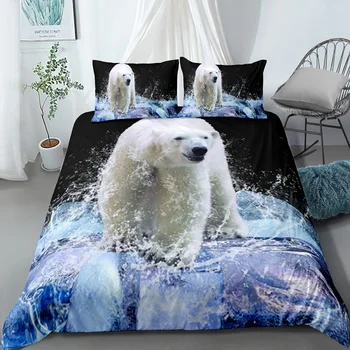 

yi chu xin Kids Bedding Set 3D Animal pattern Duvet Cover Twin full size bed set 3pcs luxury comforter bedding sets A1010
