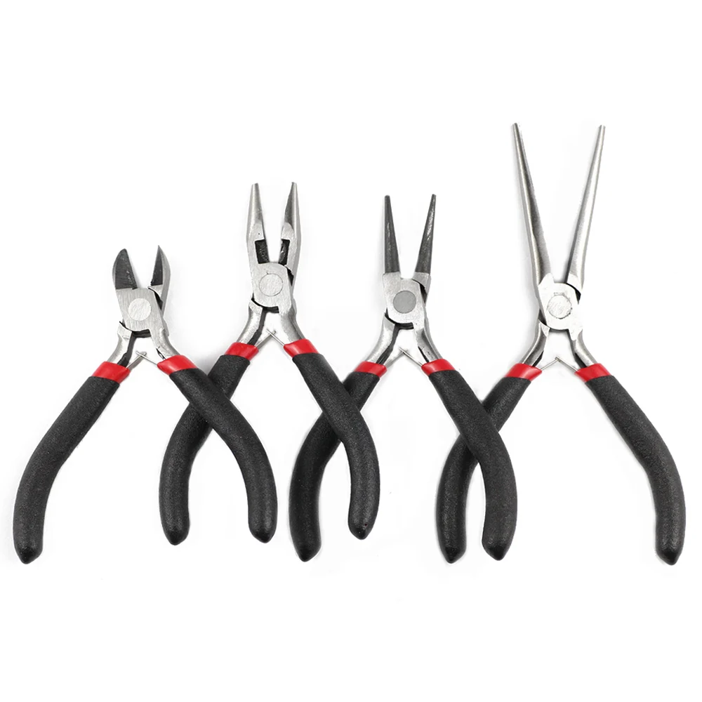 

YHBZRET Jewelry Pliers Tools 4.5'' Equipment Long Needle Round Nose Cutting Wire Pliers For Jewelry Making Handmade Accessories