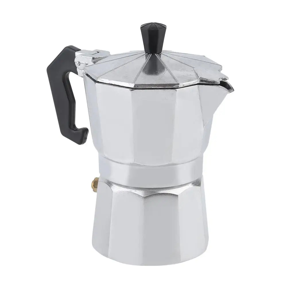 6/9 чашек кофе мокко Кофе чайник 8 угловой PortableCafetiere Алюминий Кофеварка Офис горшок