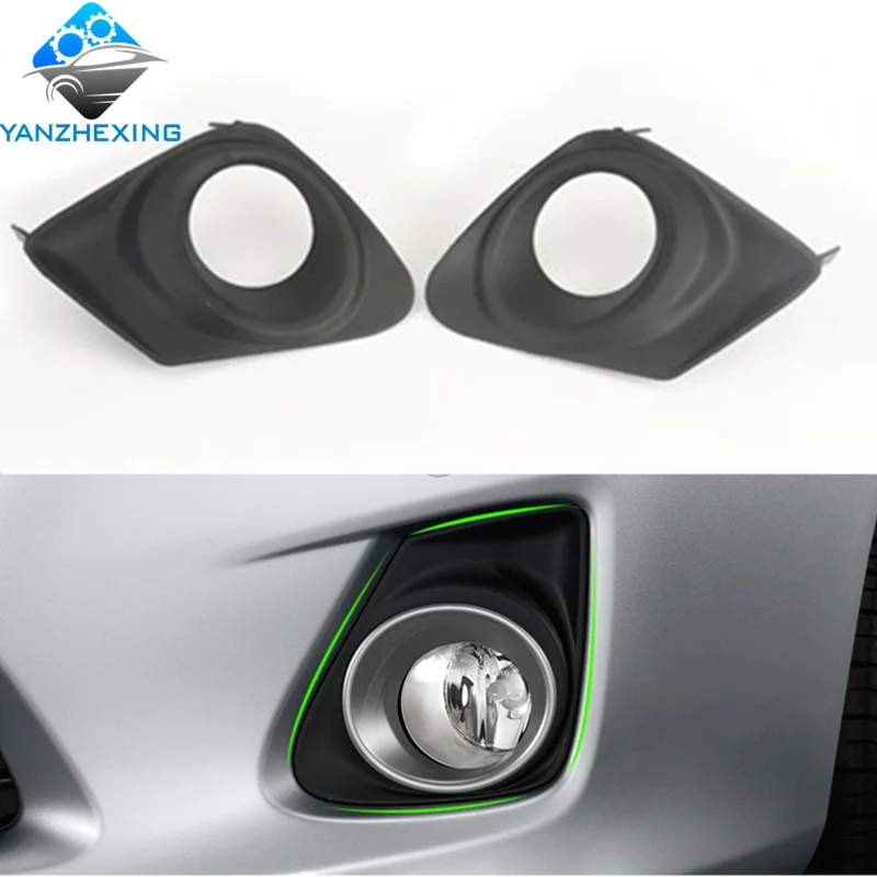 

2pcs High Quality 2 style black/chromium Front Bumper Fog Light Lamp Cover Grille Protective Grill for Toyota Corolla 2011-2013
