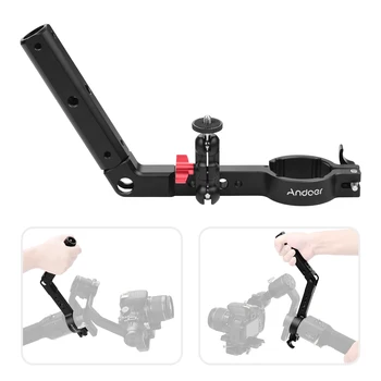 

Gimbal Stabilizer Handle Hand Grip Extension Rod Holder Aluminum Alloy Compatible with DJI Ronin S photography Accessories