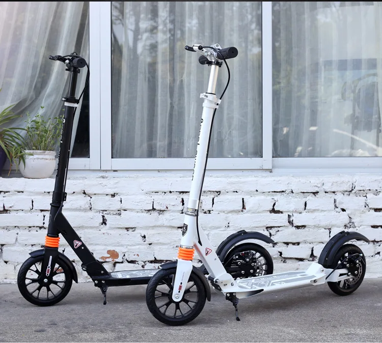 Big Wheel Scooter Youth Adult Scooter With Disc Brakes Double Shock Absorption, Foldable Commuter Scooter, Load 150Kg (Non-Electric) 27 Big Wheel Scooter Youth Adult Scooter With Disc Brakes Double Shock Absorption, Foldable Commuter Scooter, Load 150Kg (Non-Electric)