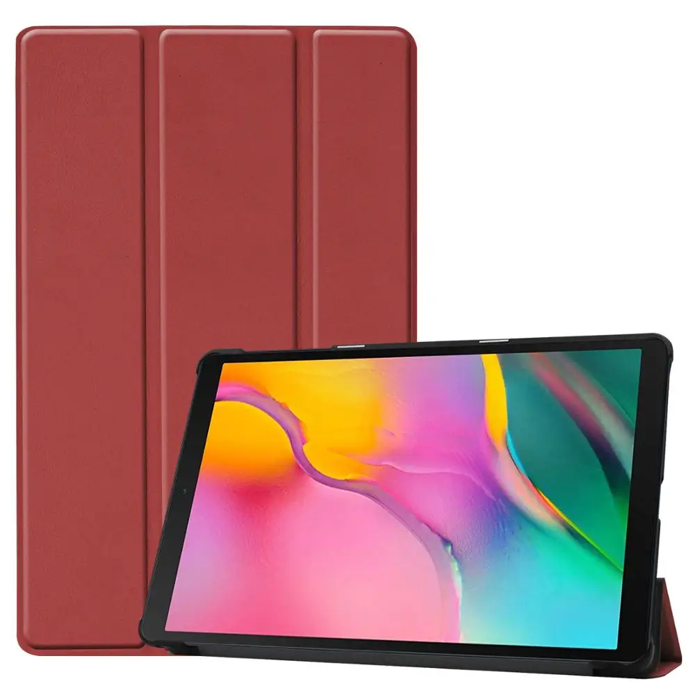 

Solid Case For Samsung Galaxy Tab A 10.1 Inch 2019 T510/T515 Flip Trifold Stand Protective Cover