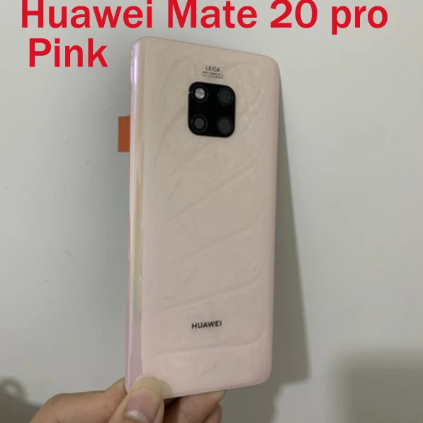 Оригинальная задняя крышка для huawei mate 20, корпус для huawei mate 20 Pro, задняя крышка для батареи, Запасное стекло, запчасти для ремонта - Цвет: Mate 20 Pro Pink