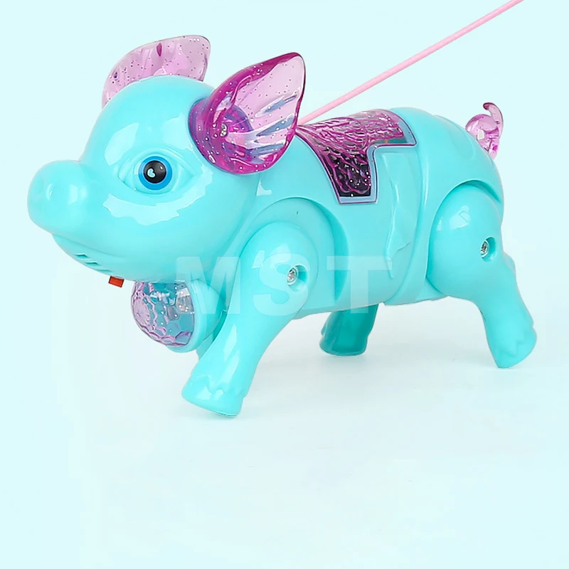 Baby Toy Electric Luminous Music Walking Simulation Animal Pig  Electronic Pets Robot Kids Early Educational Toy 7