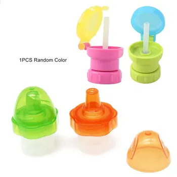 

New Safety Drinking Straw Cover Portable Spill Proof Water Drink Bottle Twist Cover Cap Drink Straw Sippy Cup for Kid Baby Feed