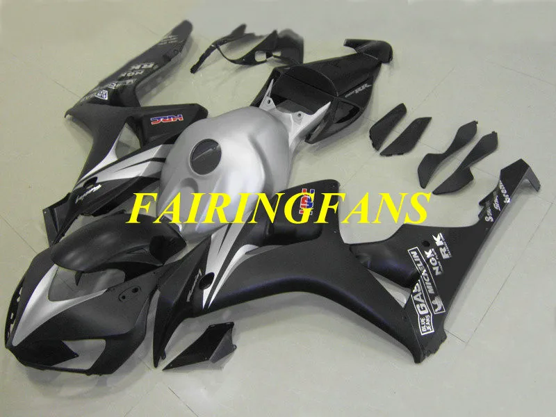 Комплект обтекателей для HONDA CBR1000RR 06 07CBR 1000 RR CBR 100RR 2006 2007 CBR1000 серебристо черный