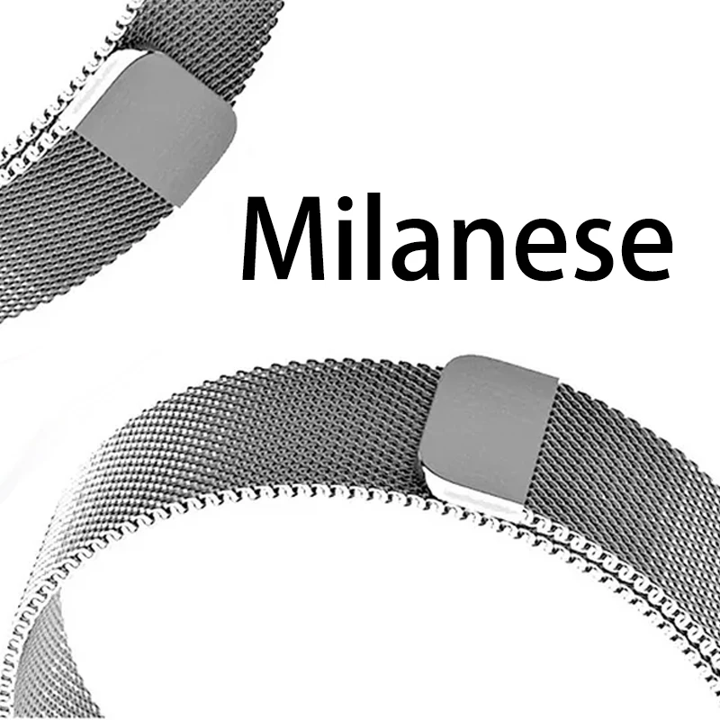 Ремешок на запястье для Xiaomi Mi Band 4 3 Браслет Миланская петля с магнитной застежкой