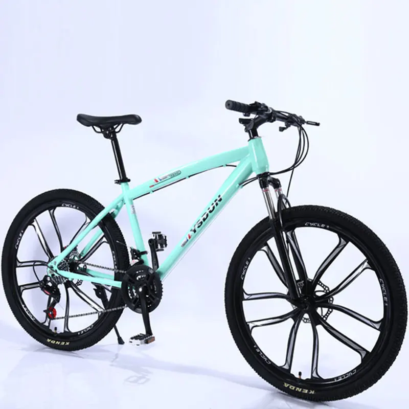 Mountain Bike Man Student One Round Ten Knife Youth Racing Women Speed Double Disc Brakes Shock Off Road Adult Bicycle | Спорт и