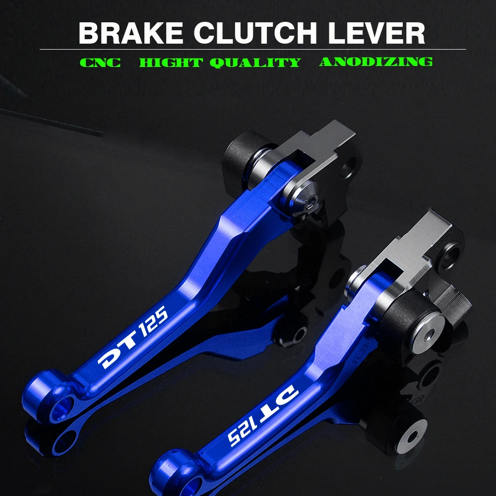 For yamaha DT125 Motocross CNC Pivot Brake Clutch Levers Dirt Bike Handle lever DT 125 1987-2006 2005 2004 2003 2002 2001 2000 | Автомобили