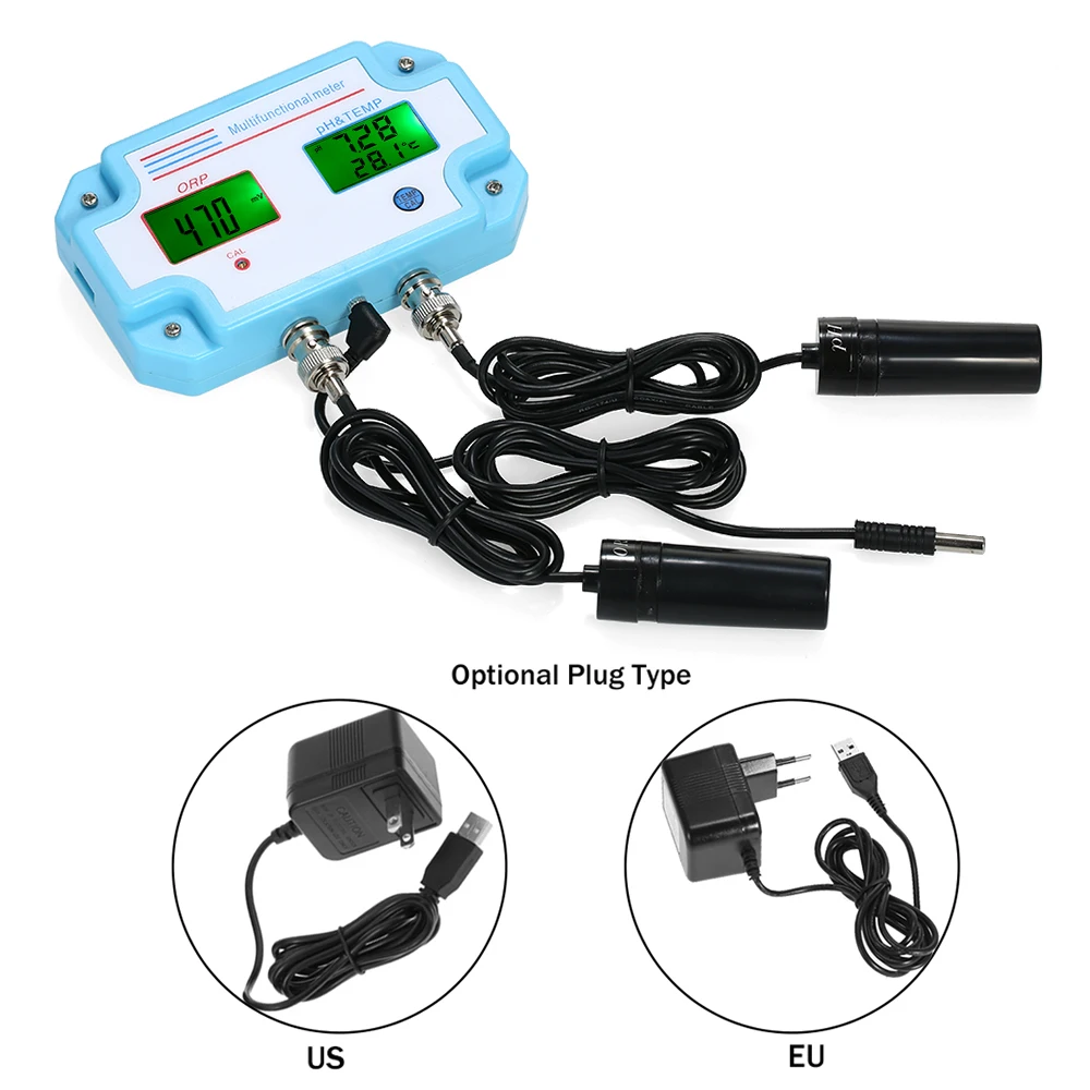 

Professional 3 in 1 pH/ORP/TEMP Meter Water Detector Multi-parameter Digital LCD Tri-Meter Multi-function Water Quality Monitor
