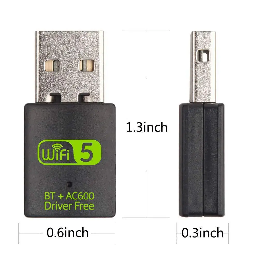 USB адаптер AMKLE двухдиапазонный с поддержкой Wi Fi 600 Мбит/с|Сетевые карты| |