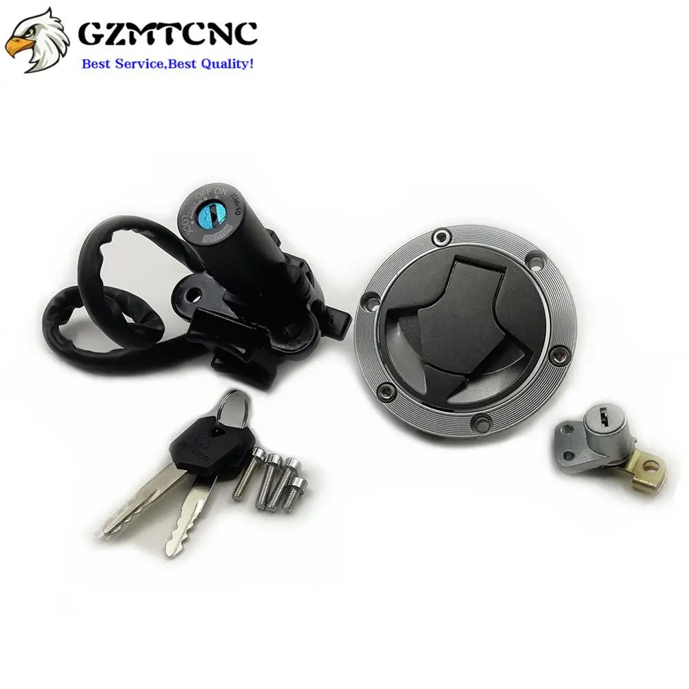 

Ignition Switch Fuel Gas Tank Cap seat Locks w/ Keys for Kawasaki NINJA 250 250R 2008-2012 NINJA300 2013-2014 EX 250 300 EX250