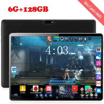 

2020 Free Shipping 10.1 Inch Tablet Pc Android 8.0 Octa Core 6GB+128GB 8MP Camera 1280*800 IPS Dual SIM Card WIFI GPS Tablets 10