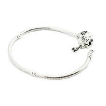 QANDOCCI ювелирные изделия из стерлингового серебра 925 пробы, браслеты с застежкой на луг, амулет в европейском стиле, бусины