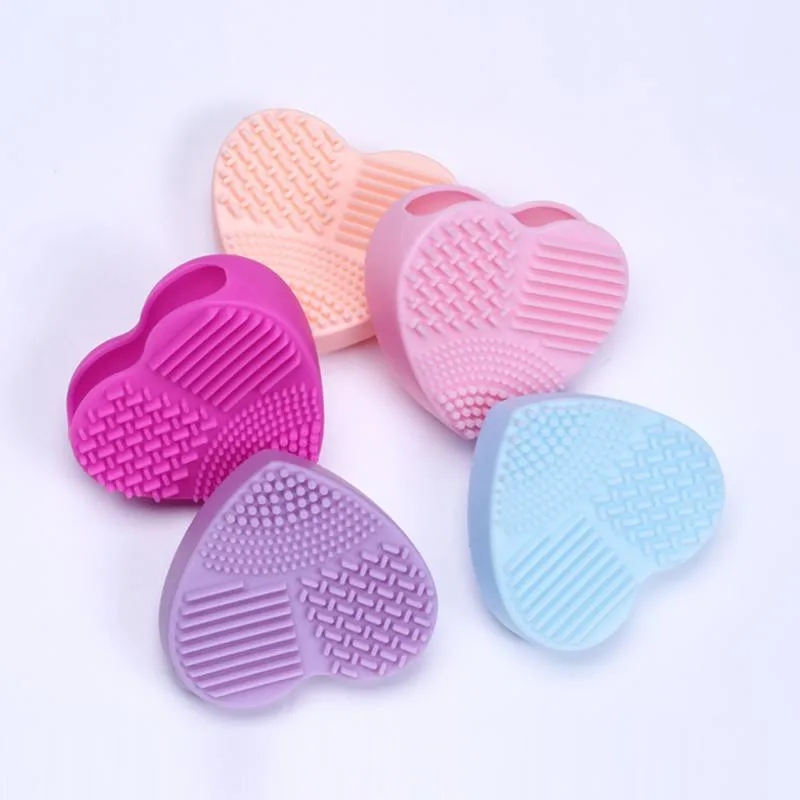 1 шт. Hart Vorm Silica Handschoen Scrubber Borstel Siliconen Cleaner Cosmetische чистящие средства для красоты kwaste Cleanser коврик