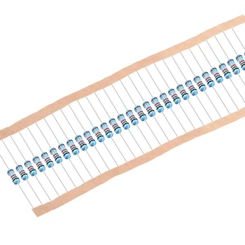 

uxcell 1/2W 0.1 Ohm -100 ohm Blue Metal Film Resistors 0.5W 1% Tolerances 5 Color Bands 50 Pcs group