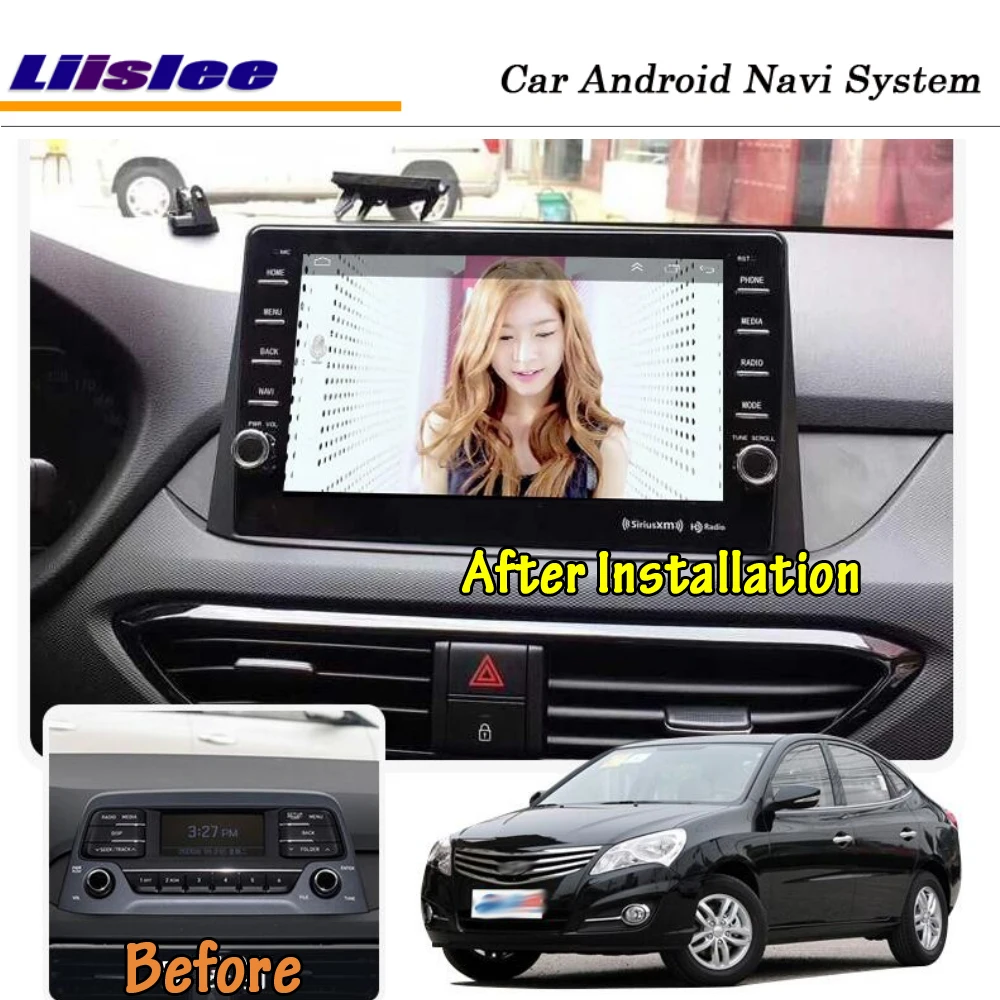 

Liislee 9 Inch Android For Hyundai Elantra 2017~2019 Stereo Car Screen Carplay Camera GPS BT Wifi Navi Map Navigation Media