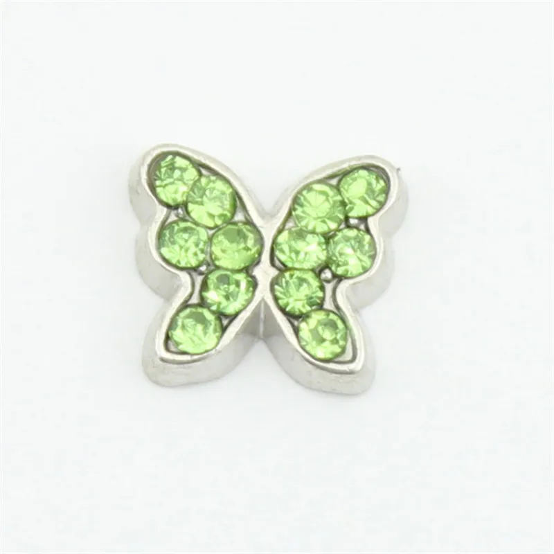 Посеребренные Август ювелирные украшения хрустальные бабочки Подвески для