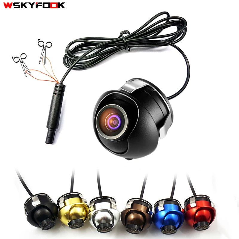 CCD HD night vision car camera front/side/left/right /rear view camera 360 degree Rotation universal car reverse backup camera