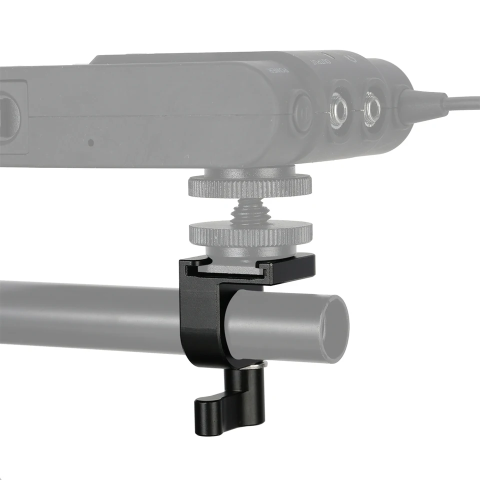 NICEYRIG Morsetto Per Asta Da 15 Mm Doppio Blocco Per Guida A 90 Gradi Per Video