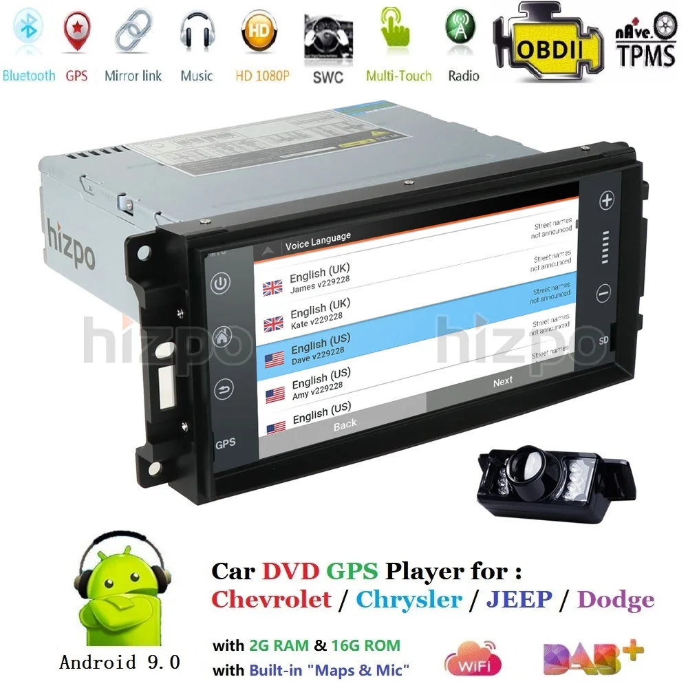 

7'' Car GPS Navigation Android 9.0 For Dodge Caliber(2009-2011) Dodge Journey(2009-2011) Chrysler Sebring (2007-2010) Chrysler