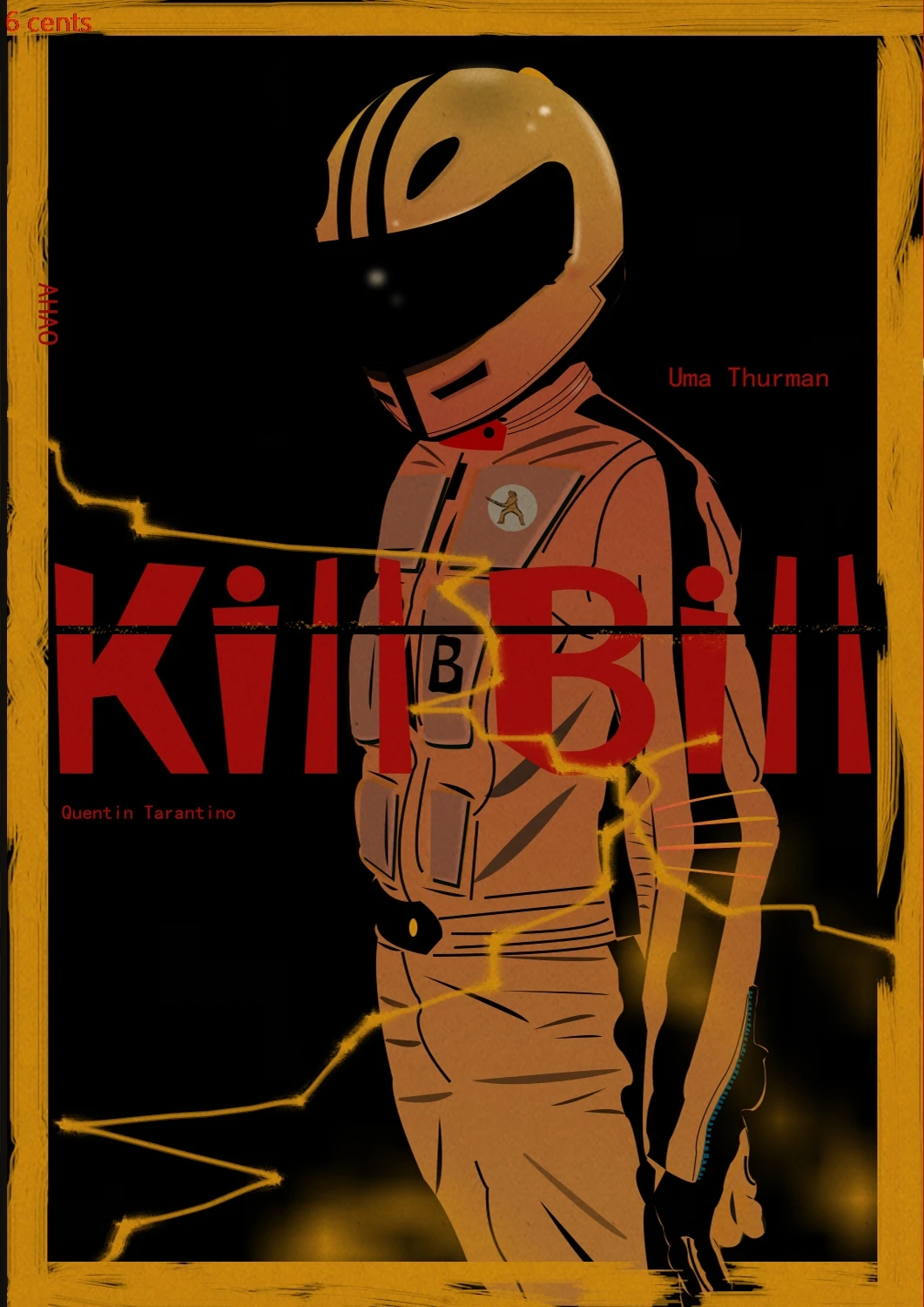 Квентин Тарантино, фильм, плакат, Kill Bill Kraft, плакат, украшение, постер, стикер с изображением фильма, Ретро плакат - Цвет: 16