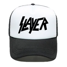 Группа Slayer бейсбольная кепка скоростная металлическая лента шляпа мужская женская летняя кепка для водителя грузовика s Уличная сетчатая Кепка s