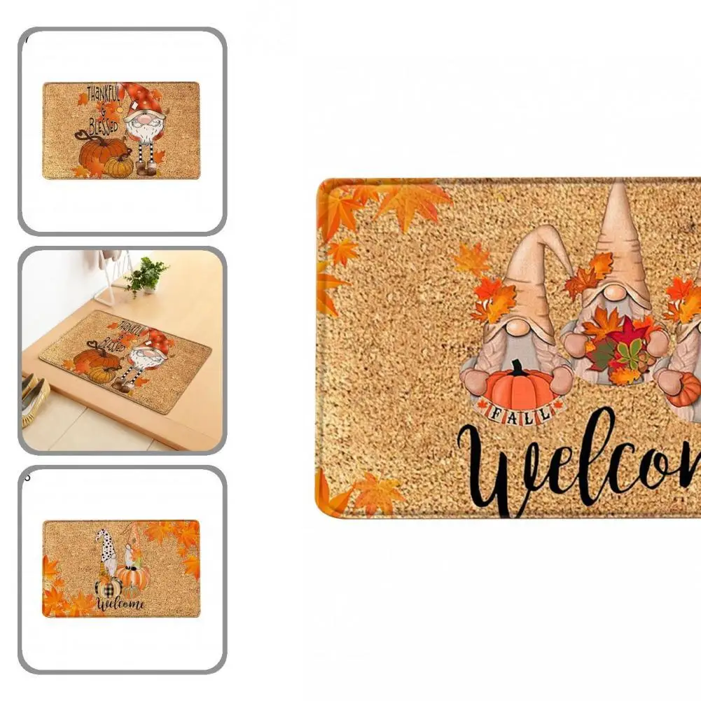 Eco-Friendly Lovely Faceless Dwarf Carpet Delicate Door Rug Washable for Thanksgiving | Дом и сад