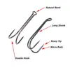 Wifreo 10pcs Long Shank Double Fishing Hook Carbon Steel Crank Barbed Jig Hook For Jig Bass Fly Tying Soft Lure Fishing Tackle ► Photo 3/6