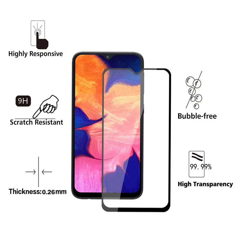 Американская классификация проводов 2р Защитная пленка для экрана для samsung galaxy A10 A70 защитная пленка a105 sm-105F закаленное Стекло для sumsung процессором обработки изображений 10 70 защитное стекло
