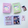 SKYSONIC Lovely Heart 3 Inch Photo Album Flower Bear Idol Storage Collection Book 20 Sheets PP Refill Bags Card Holder 4