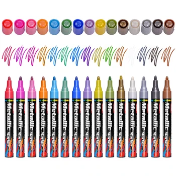 

15/20 Colors Acrylic Paint Marker pen Marker Sketch Stationery Painting Crafting Set for Glass Ceramic Rock Porcelain Painting