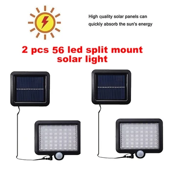 

2/4pcs 100/56/30 LEDs Solar Street Garden Security light Solar Motion Sensor Light with Remote Control outdoor lighting lamp spl