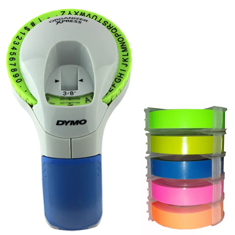 Dymo 12965 3D Embossing Manual Pembuat Label Dumo12965 Printer Label untuk 9Mm 3D Embossing Label Tapes