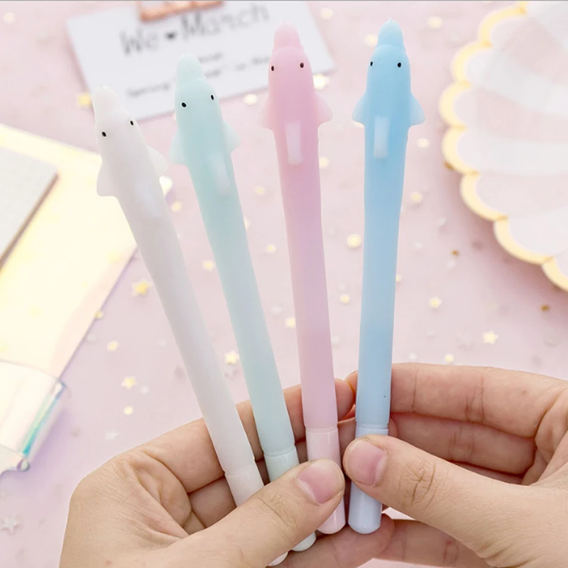 4 шт./партия, мультяшная креативная гелевая ручка с динозавром, kawaii, рекламный подарок, канцелярская ручка, Escolar Papelaria, школьные офисные принадлежности - Цвет: B409