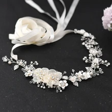 Sparkle Dress Belts Rhinestone Belt Western Belts Wedding Decorative Dress Belts Silver Alloy Leaf Bridal Belts Designer Sashes