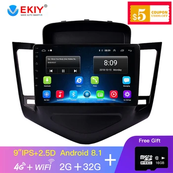 

EKIY 9' 2.5D IPS Android Car Radio Multimedia Audio Video Player Navigation GPS 4G Modem For Chevrolet Cruze Sedan DVD 2008-2012