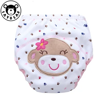 

Waterproof Baby Training Pant Underwear Cotton Learning/study Infant Pants Three Layers Study Pants Embroidery Fund