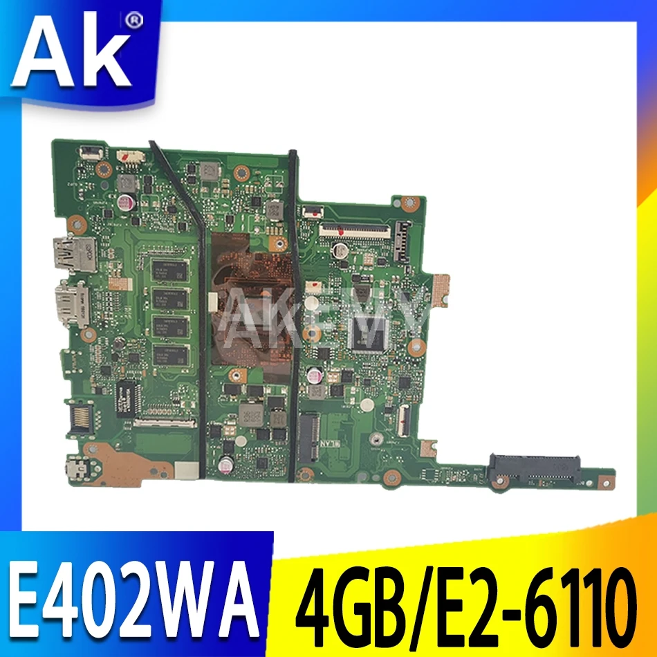 90NB0HC0-R00060 E402WA 4G/E2-6110 материнская плата для ноутбука ASUS VivoBook E402W системная |