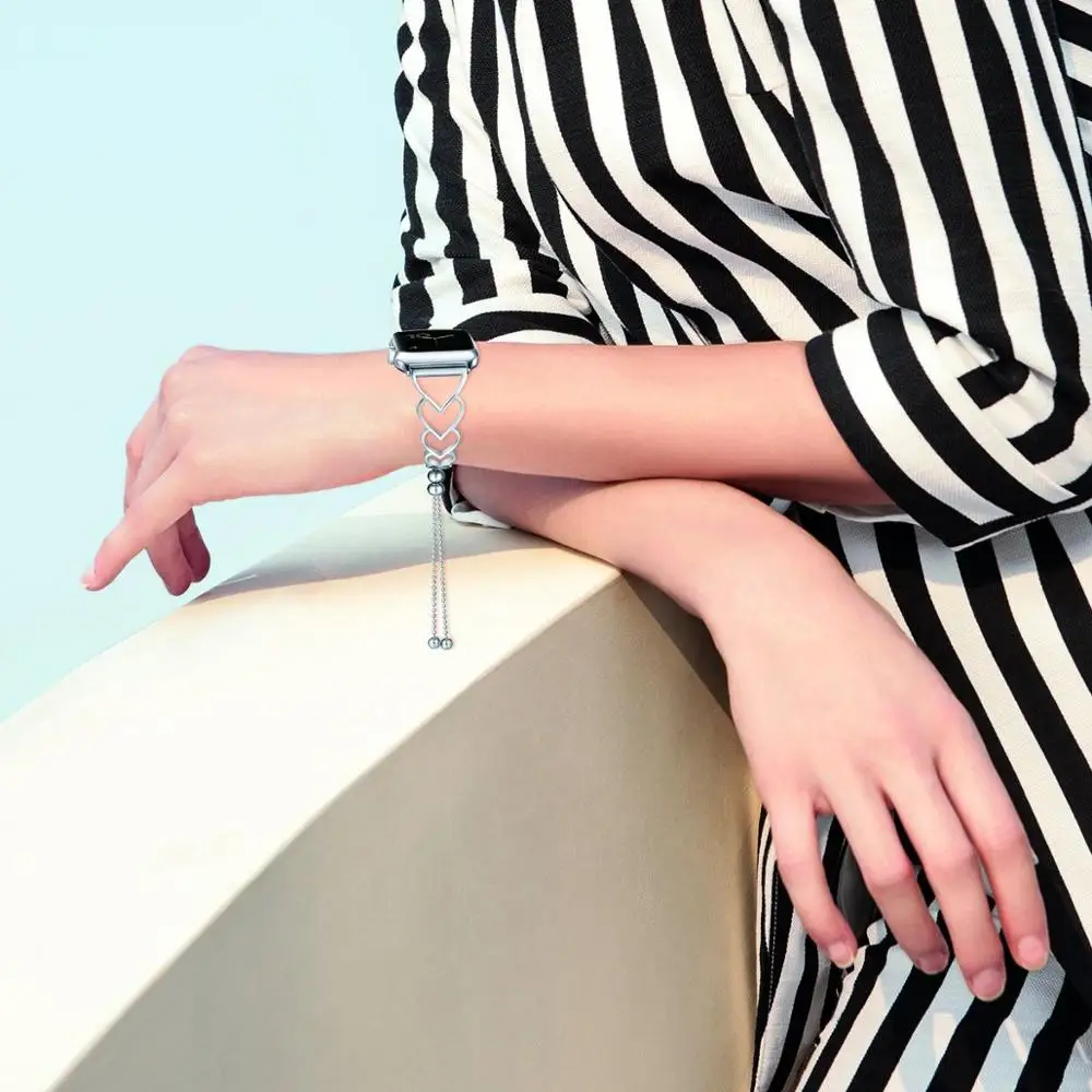 Браслет из нержавеющей стали для apple watch 5 4 38 мм 42 женский браслет ремешок 44 40 iWatch 6 3