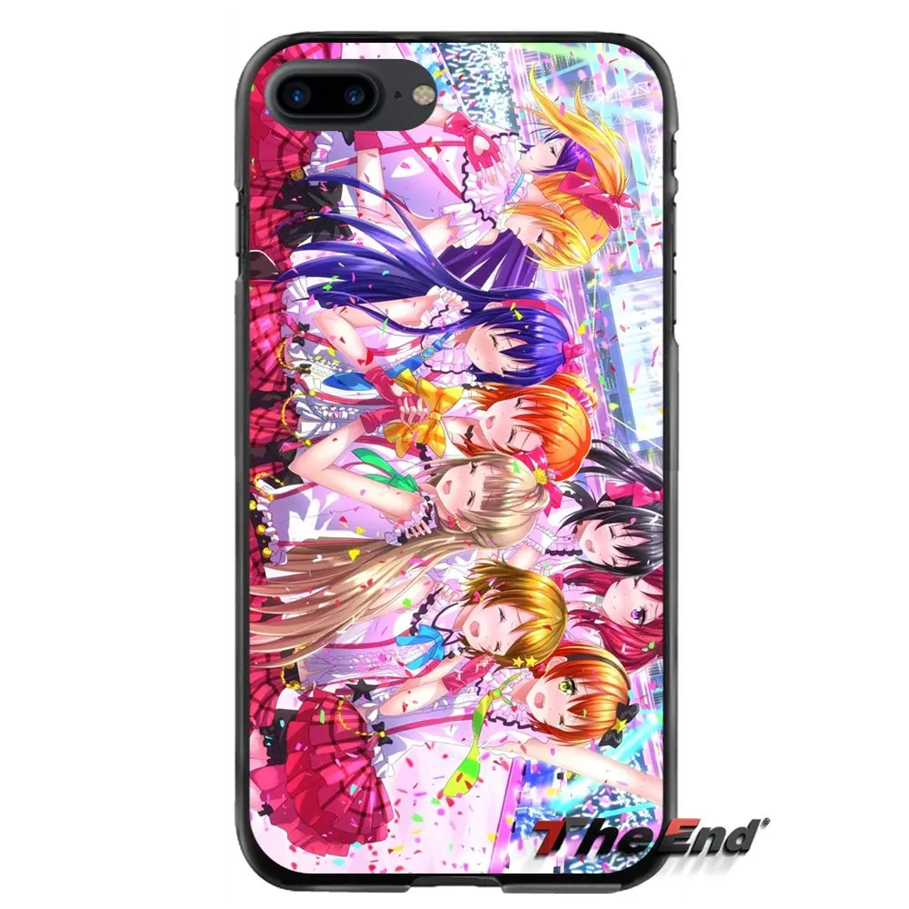 Love Live аниме для Apple iPhone 4 4s 5 5S 5C SE 6 6S 7 8 Plus X iPod Touch 4 5 6 Аксессуары чехлы для телефонов
