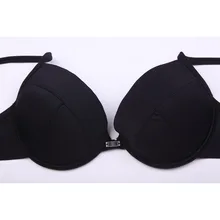 Новые черные сексуальные бюстгальтеры женский купальник пуш-ап бикини Топ мягкий бандаж супер сбор летний плавательный костюм бикини