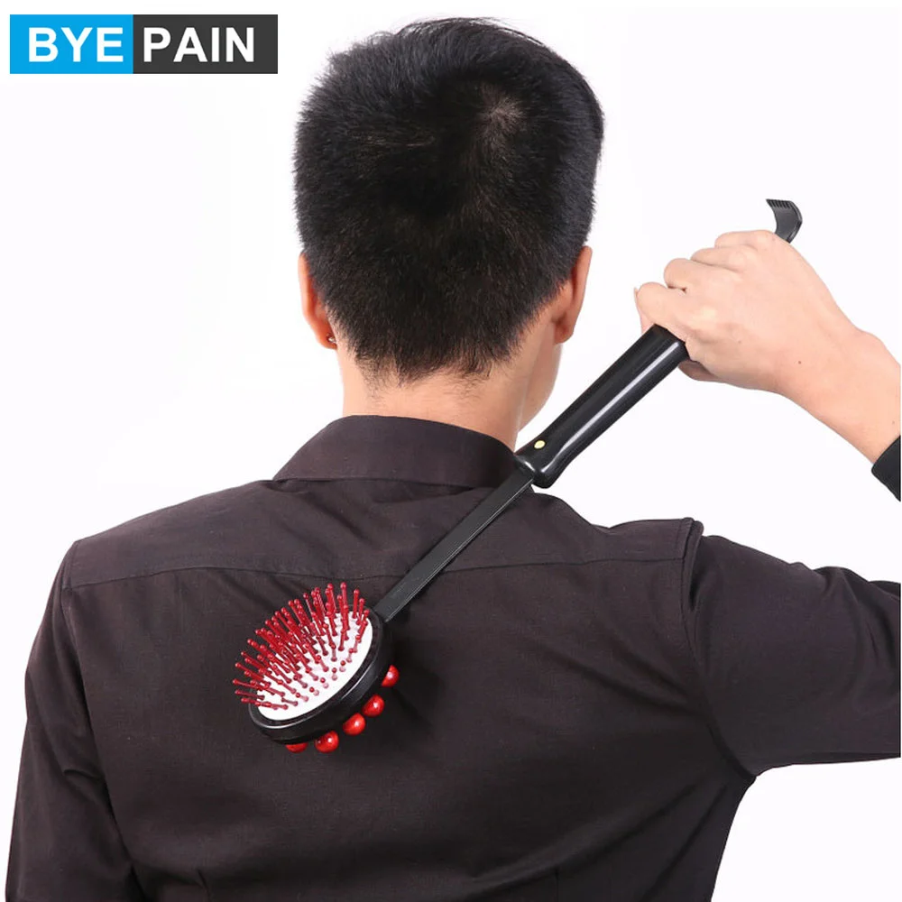 BYEPAIN Back Knock Massage Hammer Stress fatigue Relief Handle Wood Scratcher Relaxing Massager Stick Body Health Care Tool