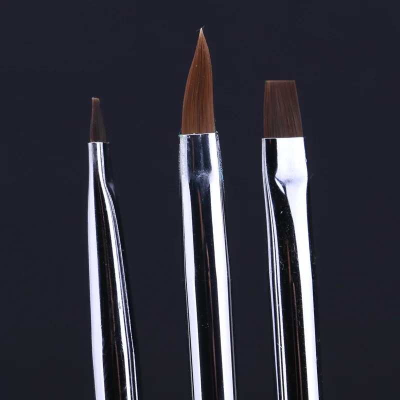 Manicure Fountain Pen Lace Pen raysteak bi Drawing Pen Manicure Implement Three Bottles Drill Rod Double-headed Pen Set Wholesal